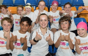 The Paralympic star is currently on a nationwide tour to encourage school children by be active